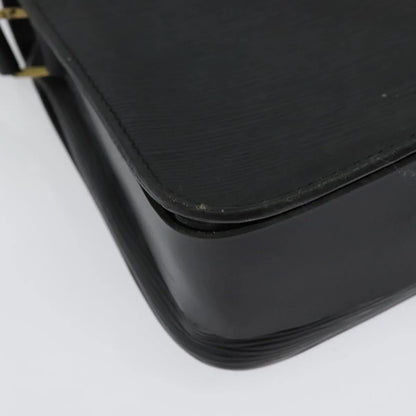 Louis Vuitton Cartouchiere Epi Leather, Black, Leather, Shoulder Bag