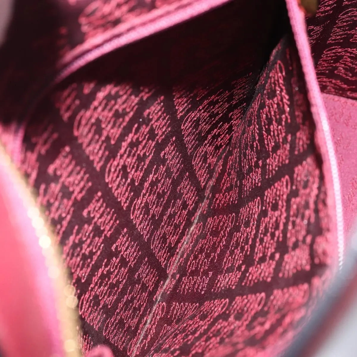 cartier Vintage must de Cartier Leather, Burgundy, Leather, Handbag