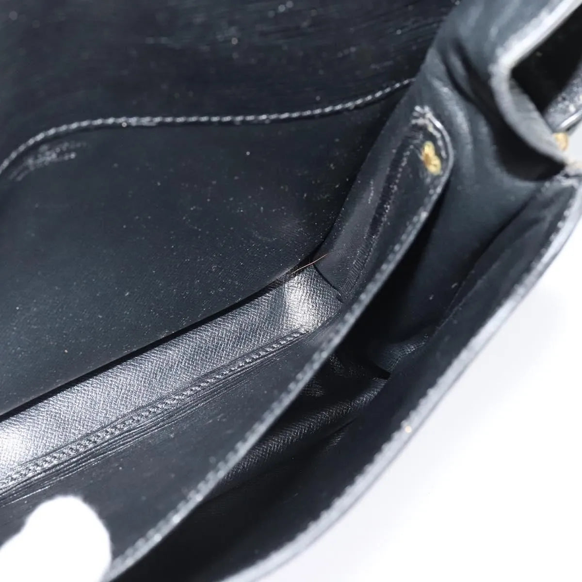 Louis Vuitton Cartouchiere Epi Leather, Black, Leather, Shoulder Bag