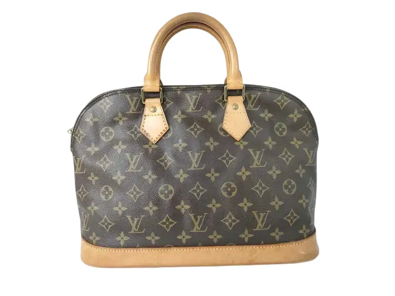 Louis Vuitton Vintage Alma Monogram Canvas, Brown, Canvas, Handbag