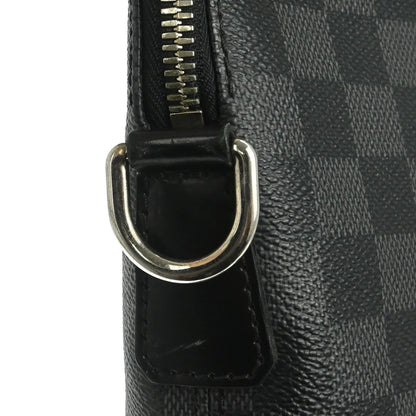 Louis Vuitton Porte-Documents Jour Damier Graphite, Gray, Canvas, Briefcase