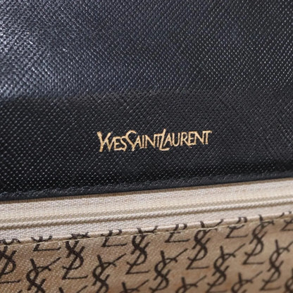 Saint Laurent Vintage Leather, Black, Leather, Clutch