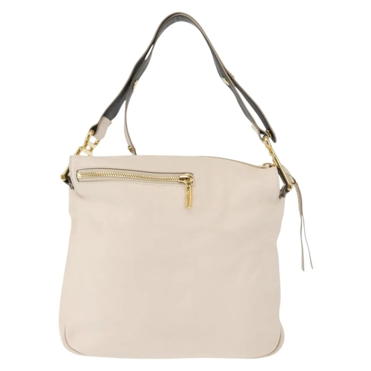 Chloe Vanessa Leather, Beige, Leather, Shoulder Bag