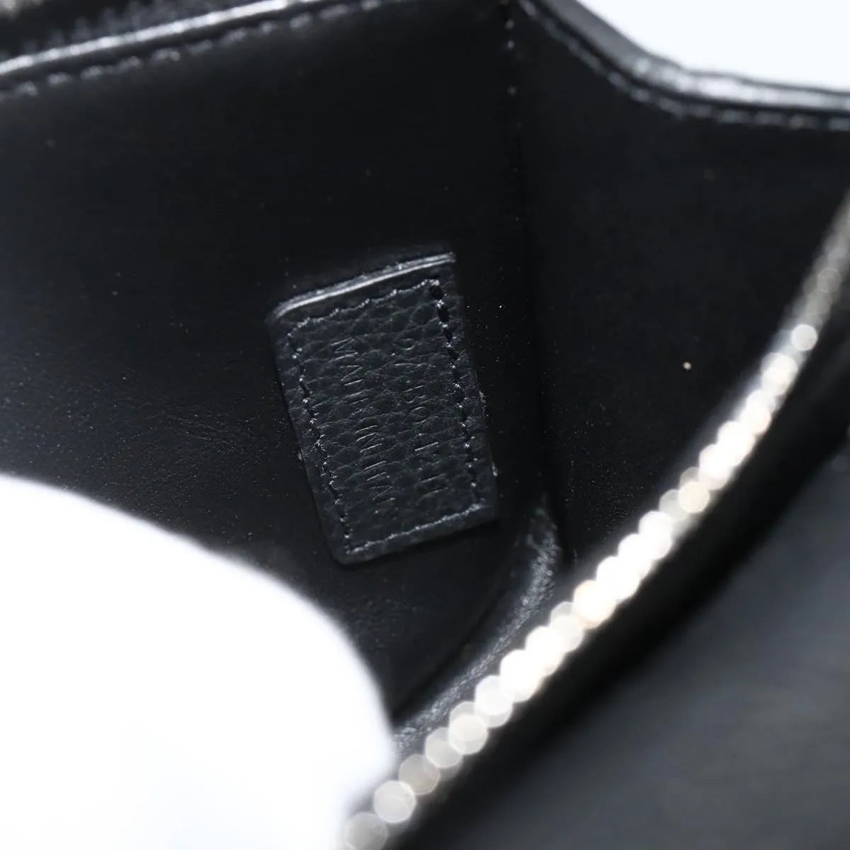 Christian Dior Saddle Pouch Belt Leather, Black, Leather, Clutch