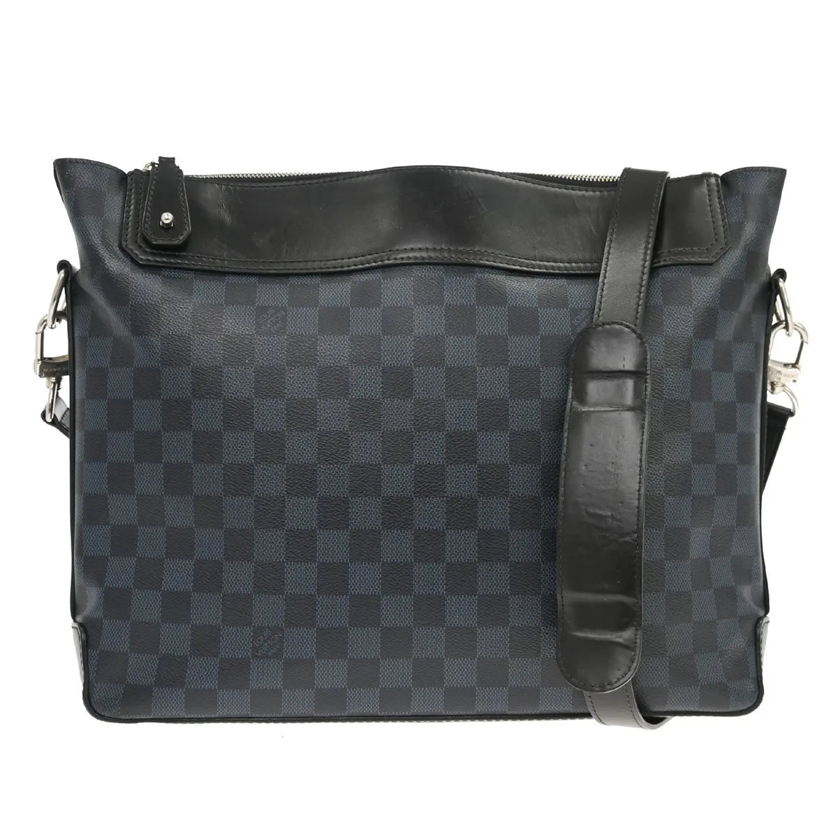 Louis Vuitton Greenwich Messenger Damier Cobalt, Black, Canvas, Shoulder Bag