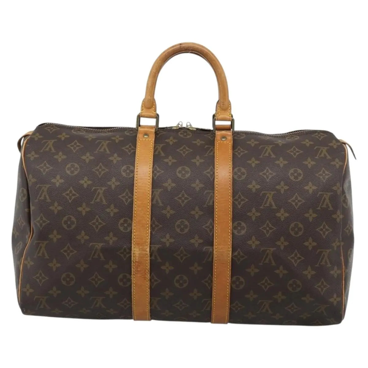 Louis Vuitton Keepall Monogram, Brown, Canvas, Travel Bag