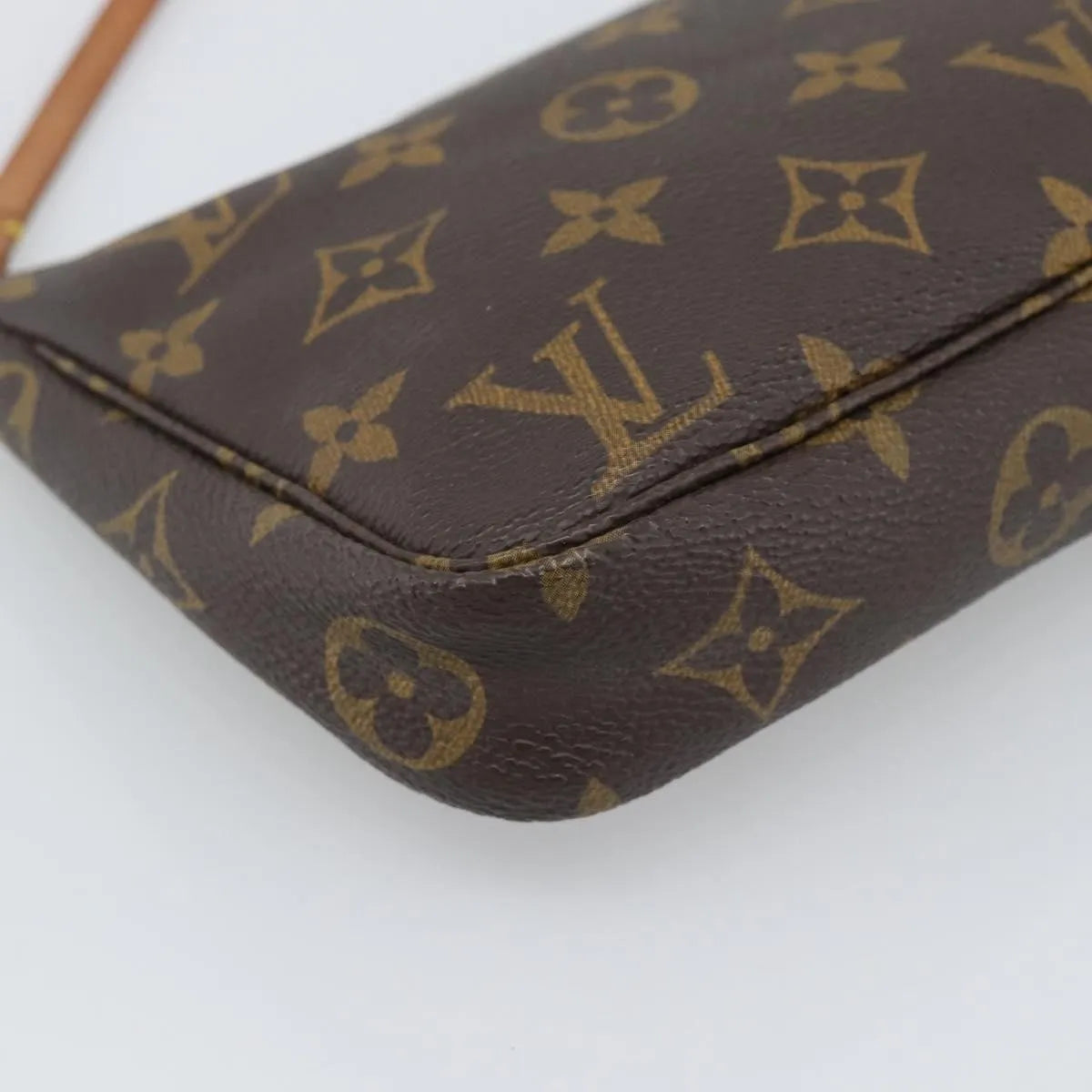 Louis Vuitton Pochette Accessoires Monogram, Brown, Canvas, Clutch