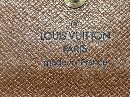 Louis Vuitton Porte Tresor Etui Papiers Monogram Canvas, Brown, Canvas, Wallet