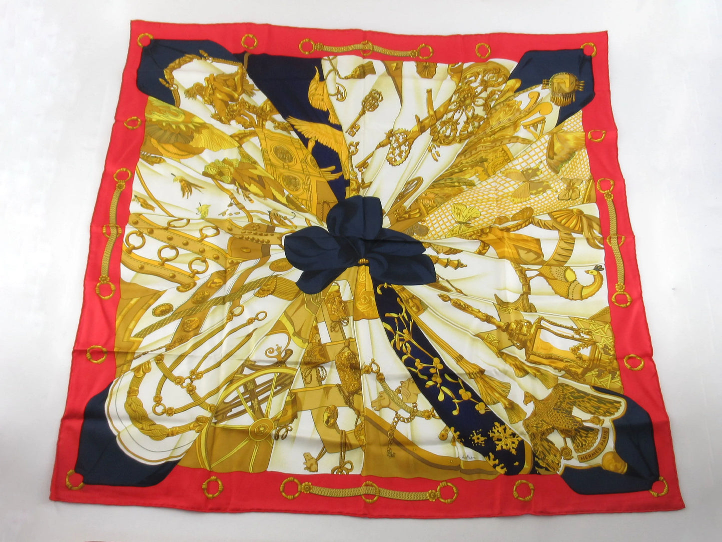 Hermes Carré 90 Silk multicolor, Multicolour, Silk, Scarf