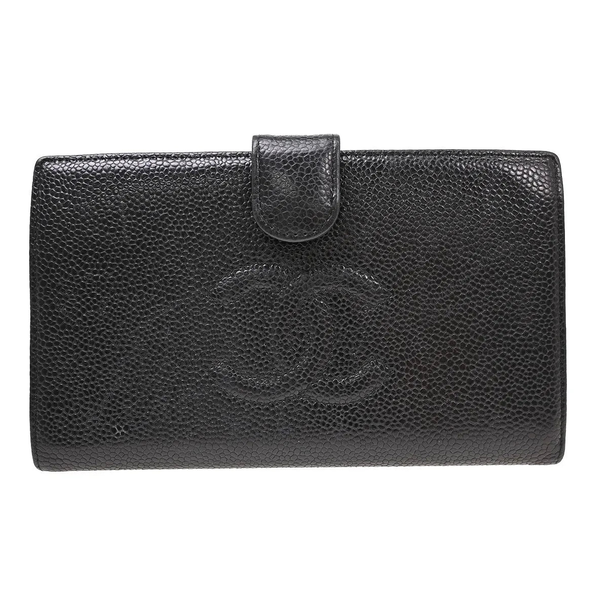 Chanel Timeless CC French Caviar, Black, Leather, Wallet