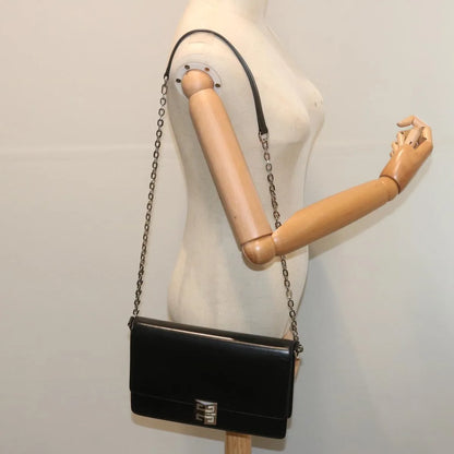 Givenchy 4G Shoulder Bag Leather, Black, Leather, Shoulder Bag