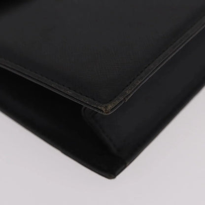 Saint Laurent Vintage Leather, Black, Leather, Clutch