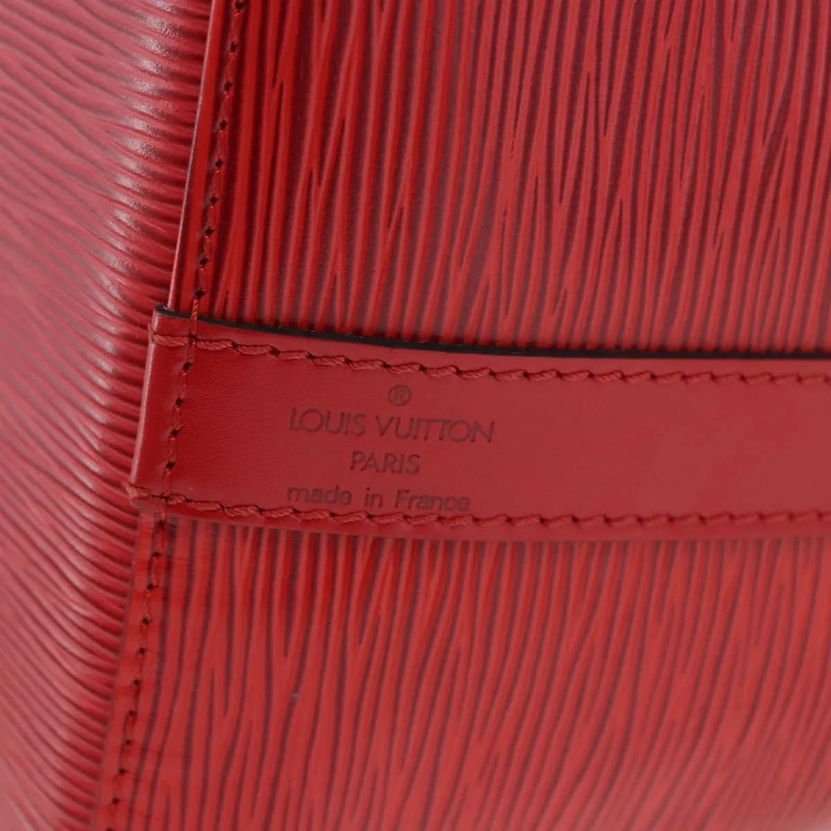 Louis Vuitton Petit Noe Epi Leather, Red, Leather, Shoulder Bag