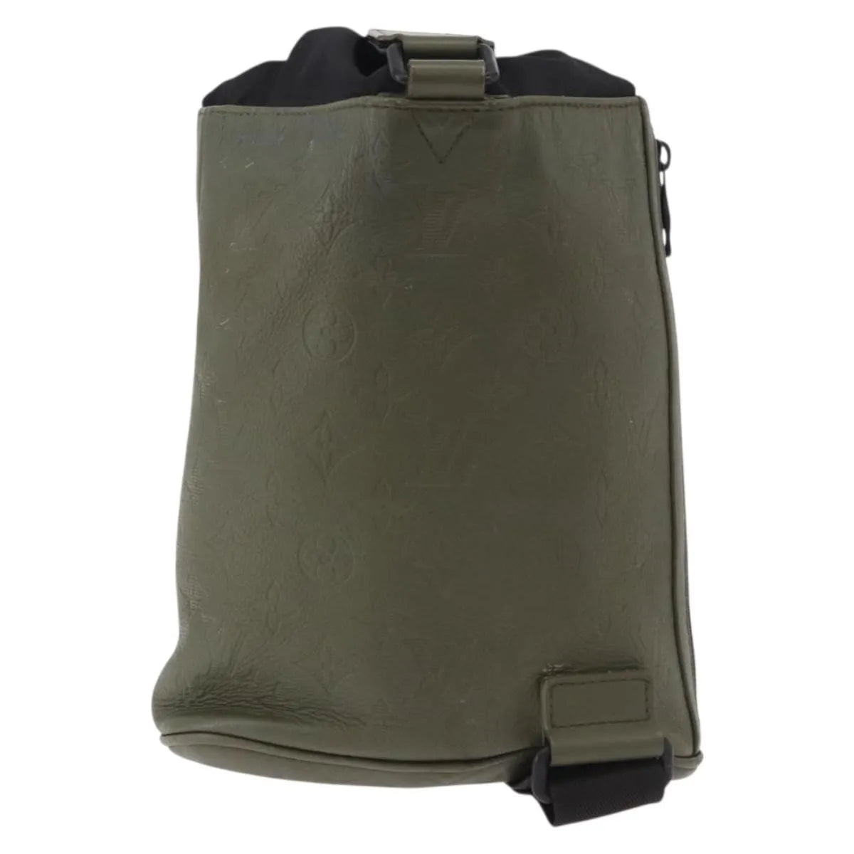 Louis Vuitton Chalk Sling Monogram Shadow Leather, Green, Canvas, Shoulder Bag