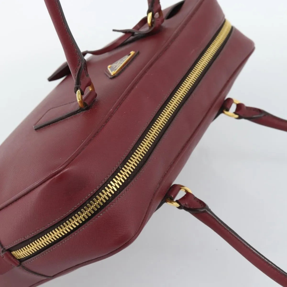 Prada Bauletto Saffiano Leather, Red, Leather, Handbag