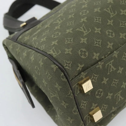 Louis Vuitton Joséphine Mini Lin, Khaki, Canvas, Handbag