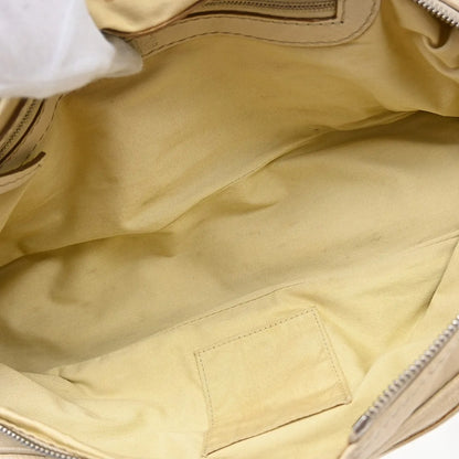 Chloe Paddington Lock Leather, Beige, Leather, Handbag