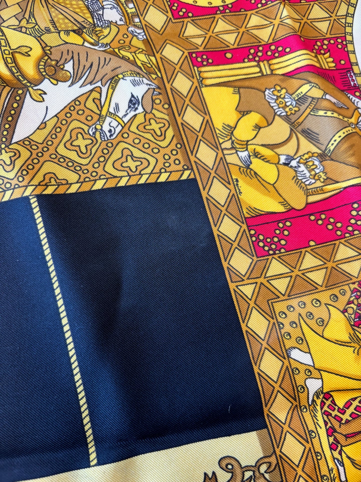 Hermes Carré 90 Silk multicolor, Multicolour, Silk, Scarf