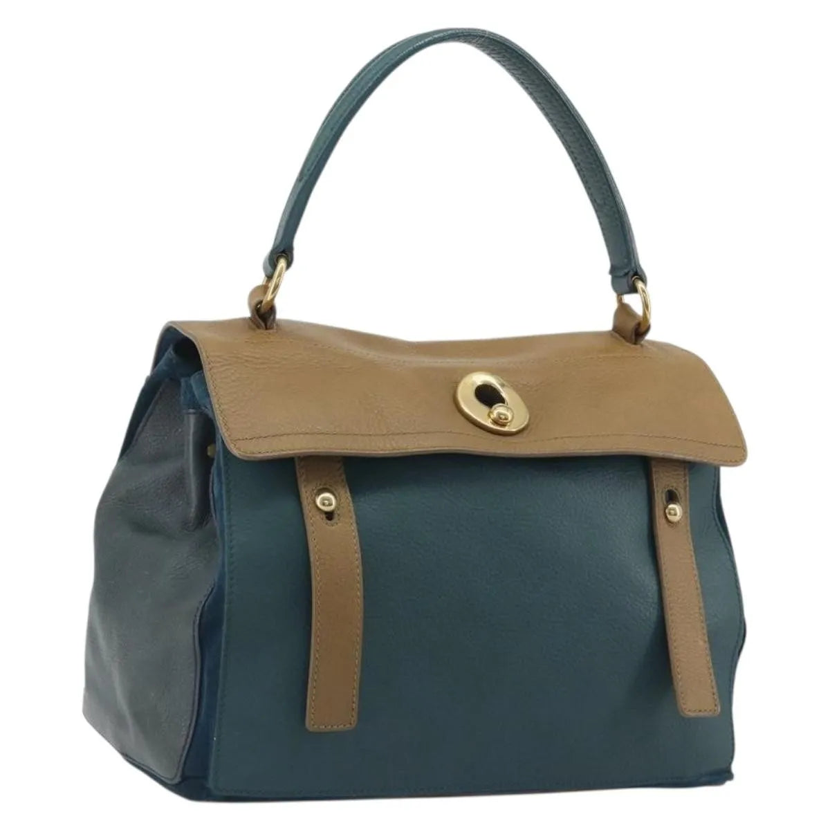 Saint Laurent Tricolor Muse Two Leather, Multicolour, Leather, Handbag