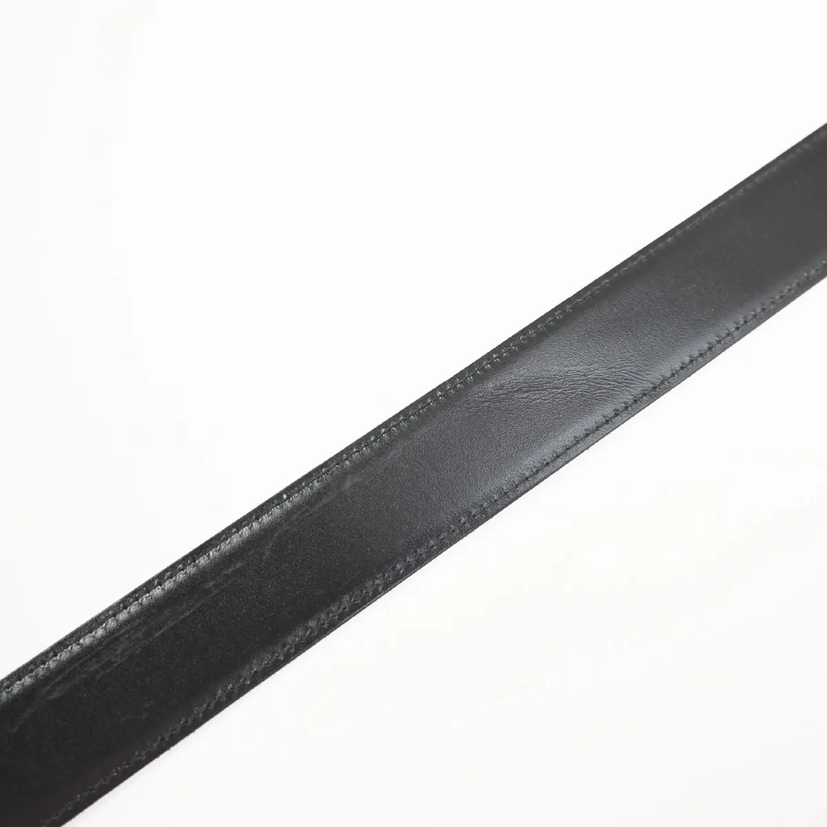 Cartier Santos Plaque Reversible Belt Leather, Black, Leather, Belt
