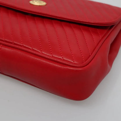 Celine Vintage Leather, Red, Leather, Shoulder Bag