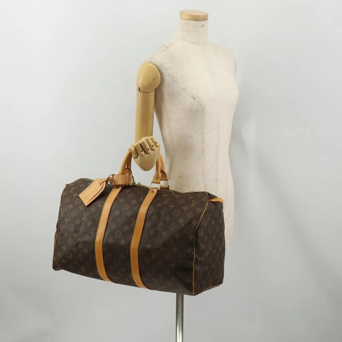 Louis Vuitton Keepall Monogram Canvas, Brown, Canvas, Travel Bag