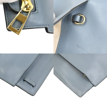 Loewe T Messenger Leather, Blue, Leather, Shoulder Bag