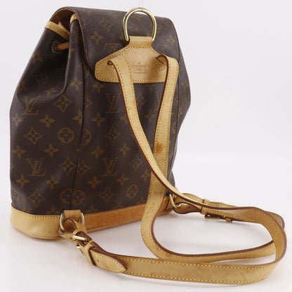 Louis Vuitton Montsouris Monogram, Brown, Canvas, Backpack
