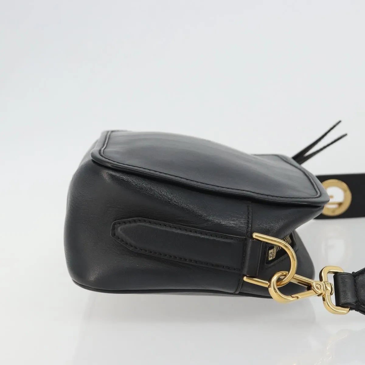 Fendi F is Fendi Camera Leather, Navy, Leather, Shoulder Bag