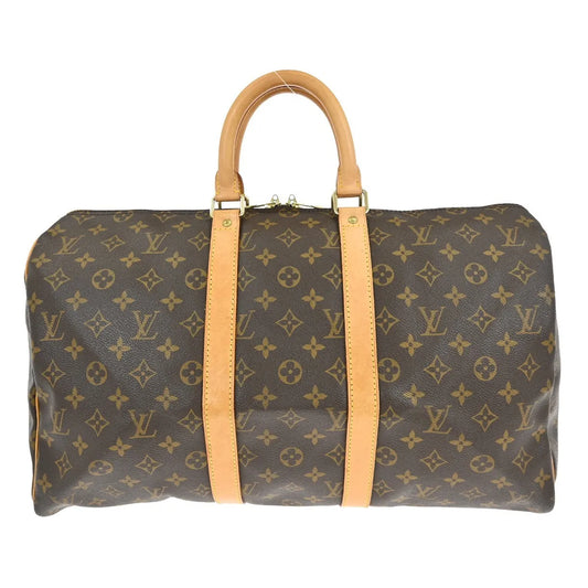 Louis Vuitton Keepall Monogram Canvas, Brown, Canvas, Travel Bag