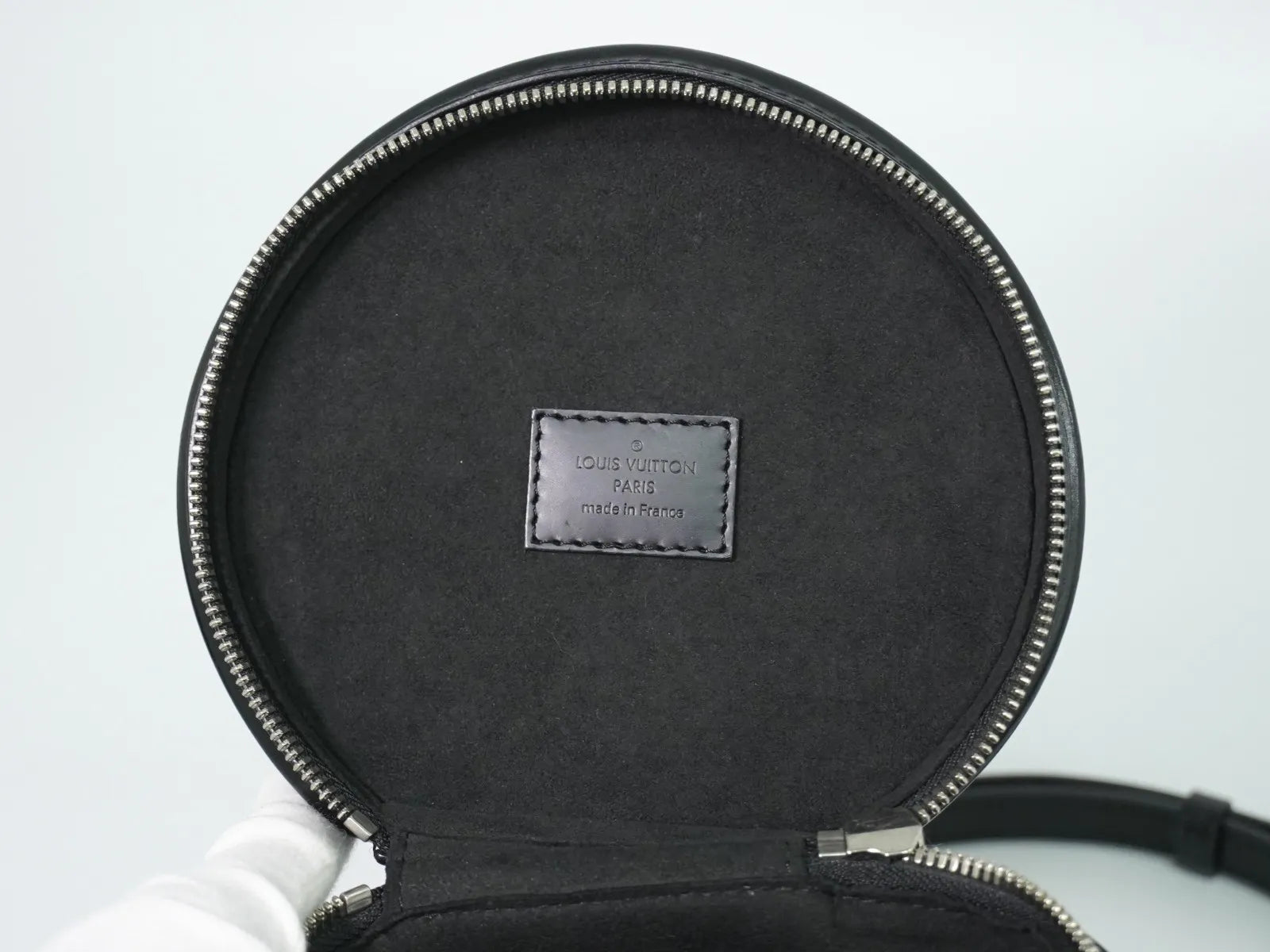 Louis Vuitton Cannes Epi, Black, Leather, Handbag