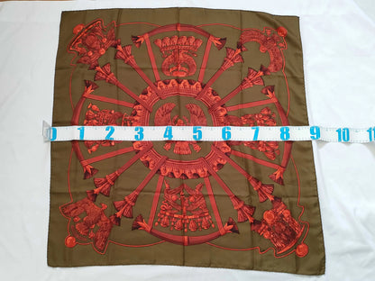 Hermes Carré 90 Silk multicolor, Multicolour, Silk, Scarf
