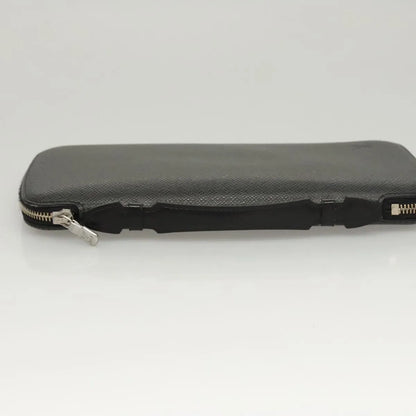 Louis Vuitton Atoll Organizer Taiga Leather, Gray, Leather, Wallet
