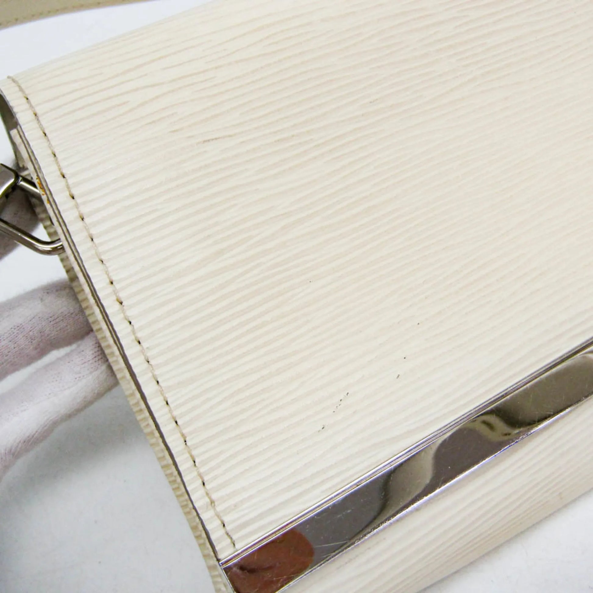 Louis Vuitton Sevigne Clutch Epi Leather, Beige, Leather, Clutch