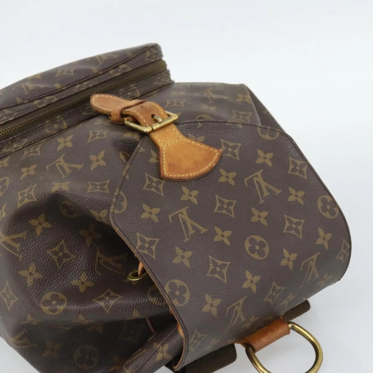 Louis Vuitton Vintage Montsouris Monogram Canvas, Brown, Canvas, Backpack