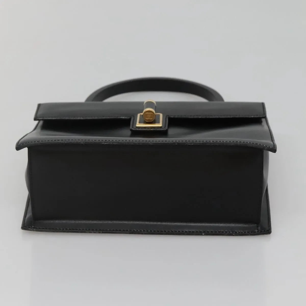 Gucci Vintage Leather, Black, Leather, Handbag