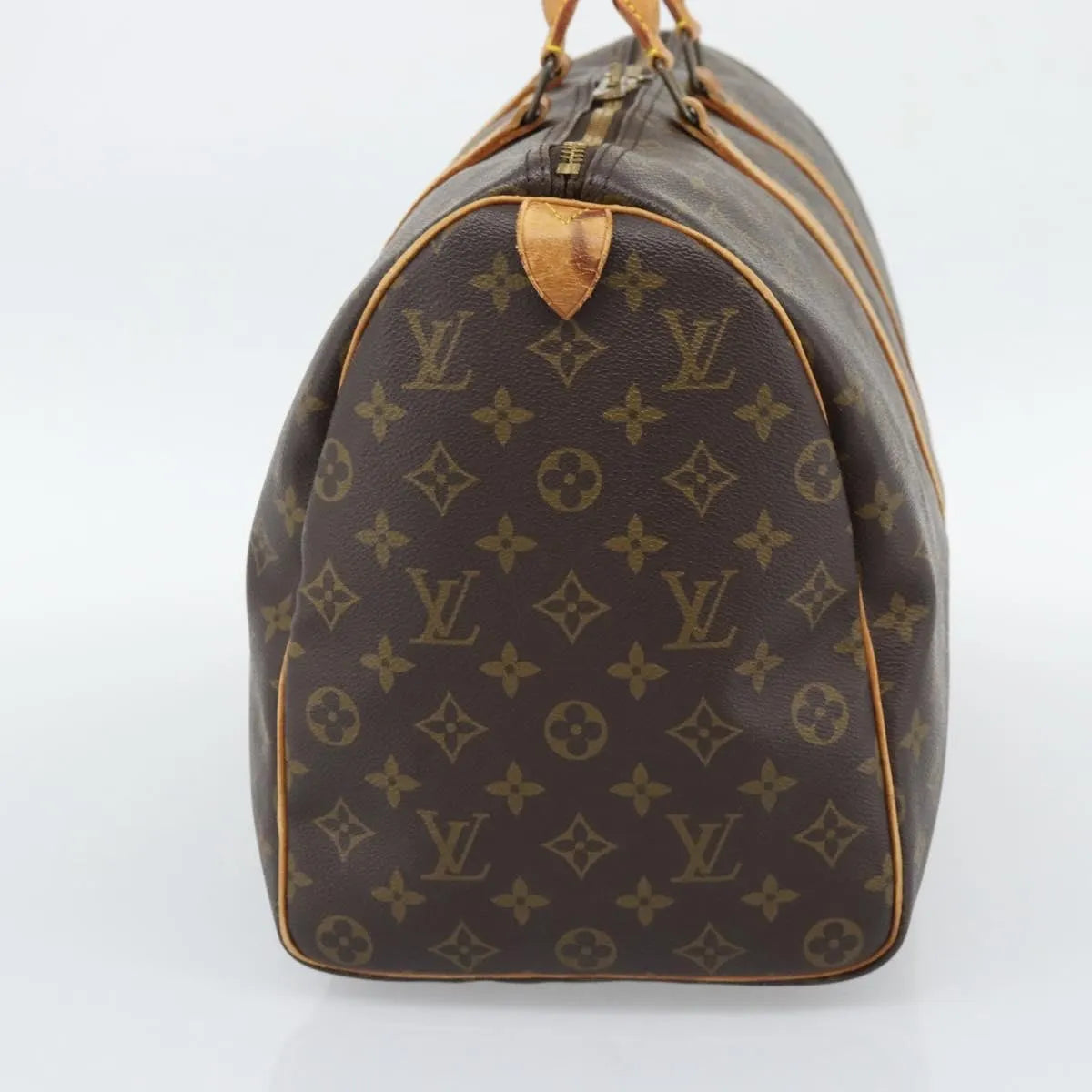 Louis Vuitton Keepall Monogram, Brown, Canvas, Travel Bag