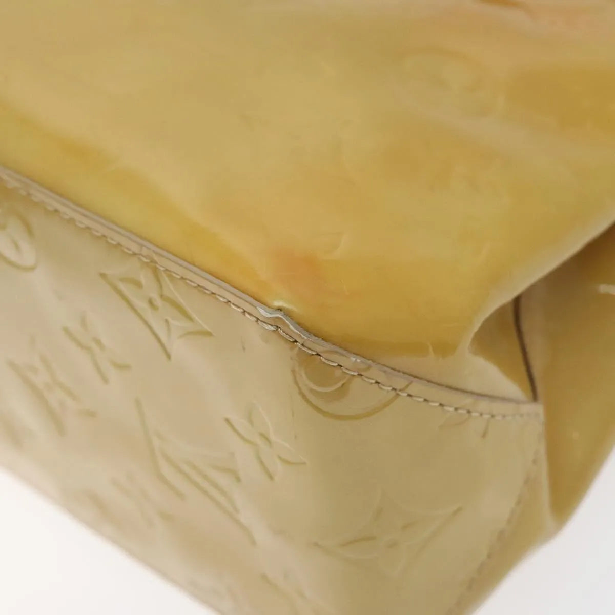 Louis Vuitton Reade Monogram Vernis, Beige, Patent Leather, Handbag