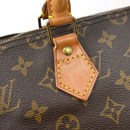 Louis Vuitton Speedy Monogram, Brown, Canvas, Handbag