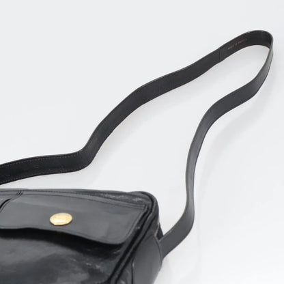 Celine Vintage Leather, Black, Leather, Shoulder Bag