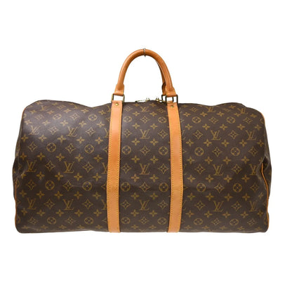 Louis Vuitton Keepall Canvas, Brown, Canvas, Travel Bag