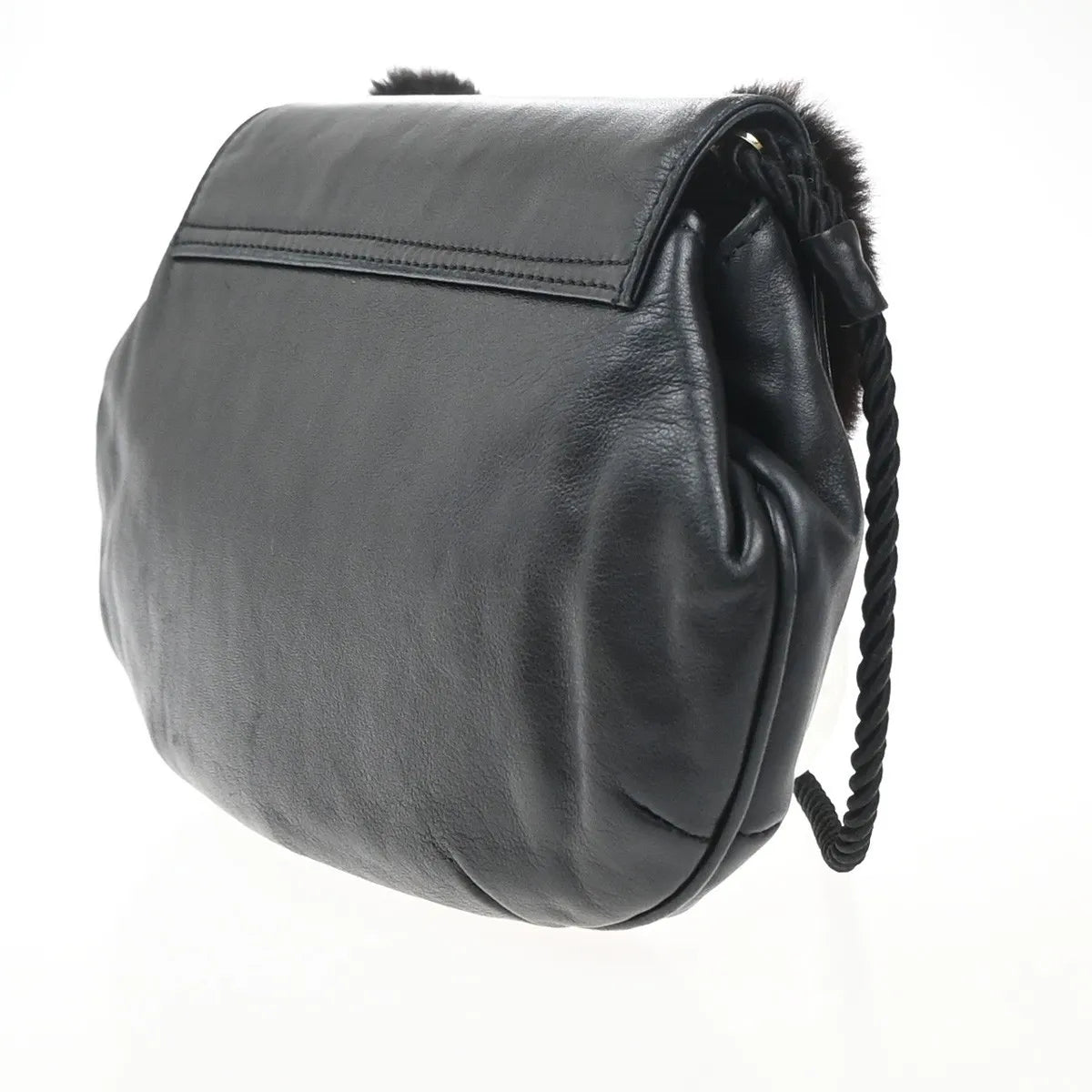 Fendi Vintage shoulderbag Leather, Black, Leather, Shoulder Bag