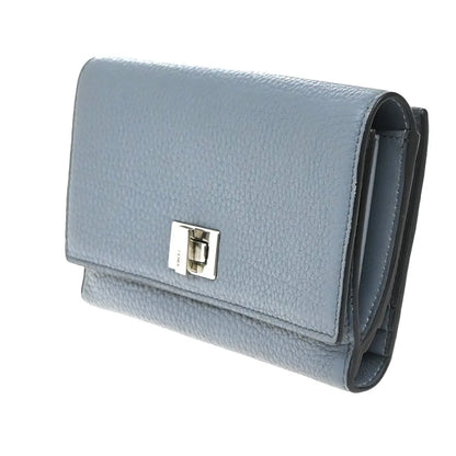 Fendi Peekaboo Leather, Blue, Leather, Wallet