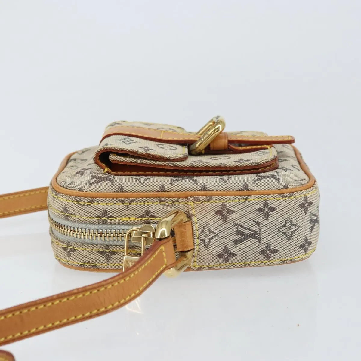Louis Vuitton Juliette Mini Lin, Blue, Canvas, Shoulder Bag