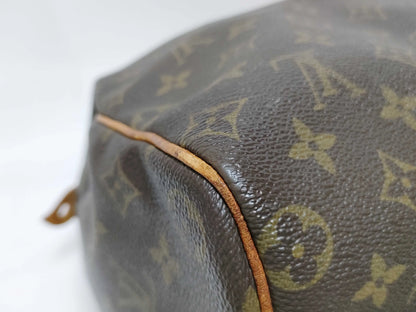 Louis Vuitton Speedy Monogram Canvas, Brown, Canvas, Handbag