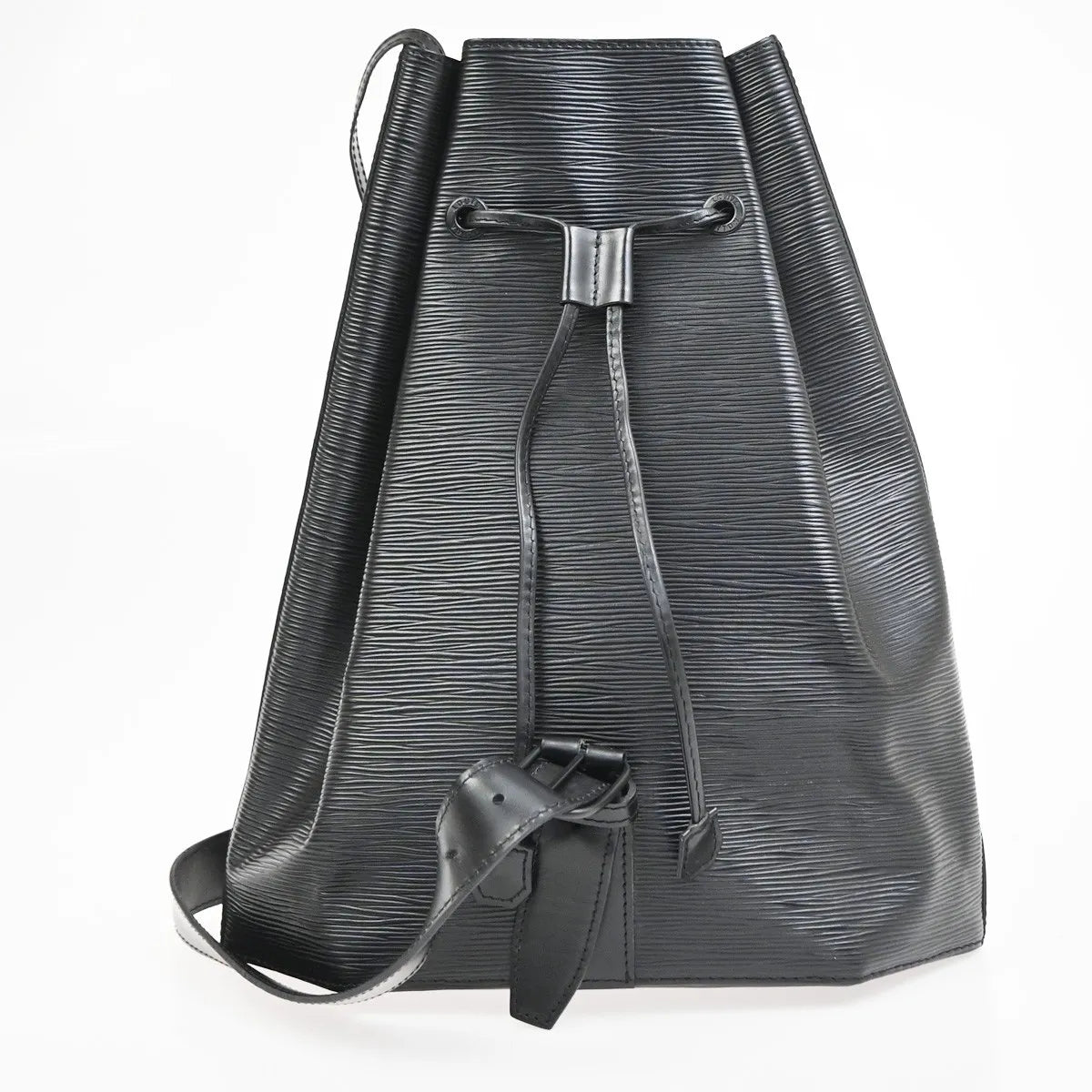 Louis Vuitton Sac a Dos Drawstring Epi Leather, Black, Leather, Backpack