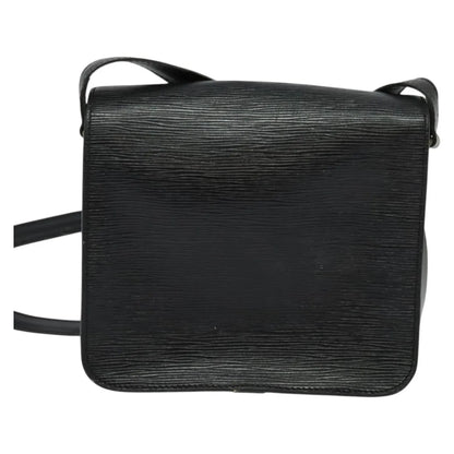 Louis Vuitton Cartouchiere Epi Leather, Black, Leather, Shoulder Bag