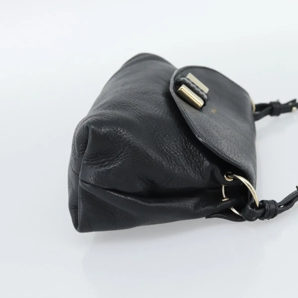 Chloe Lily Leather, Black, Leather, Shoulder Bag