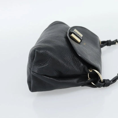 Chloe Lily Leather, Black, Leather, Shoulder Bag