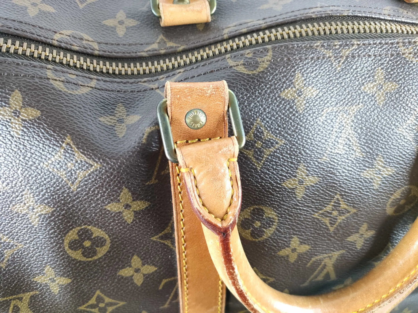 Louis Vuitton Keepall Monogram Canvas, Brown, Canvas, Travel Bag
